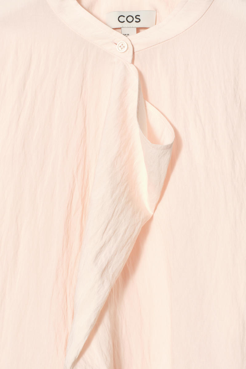 COS ドレープパネルブラウス