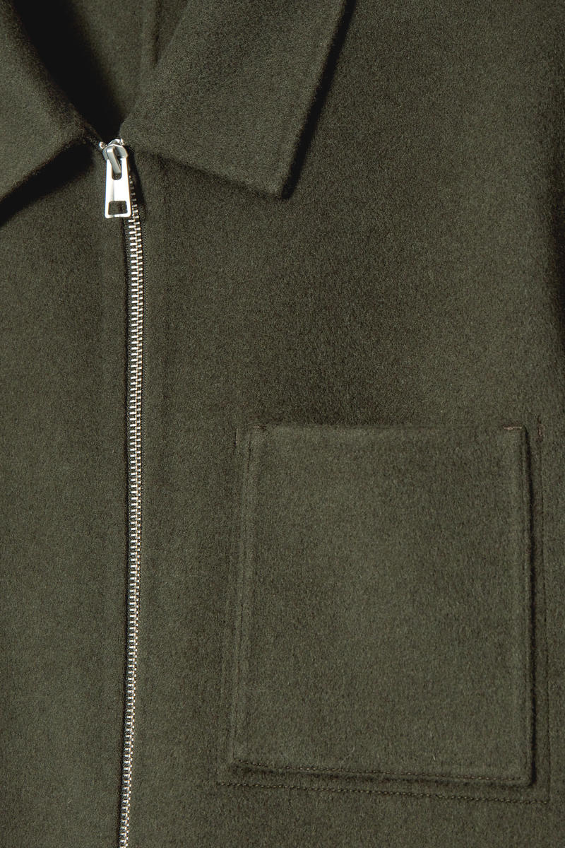 COS ダブルフェイスウールハリントンジャケット DOUBLE-FACED WOOL HARRINGTON JACKET ダブルフェイスウールハリントン