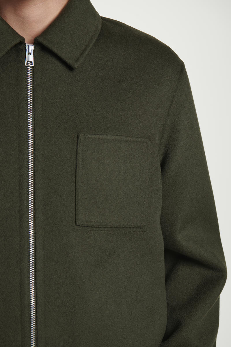 DOUBLE-FACED WOOL HARRINGTON JACKET ダブルフェイスウールハリントン