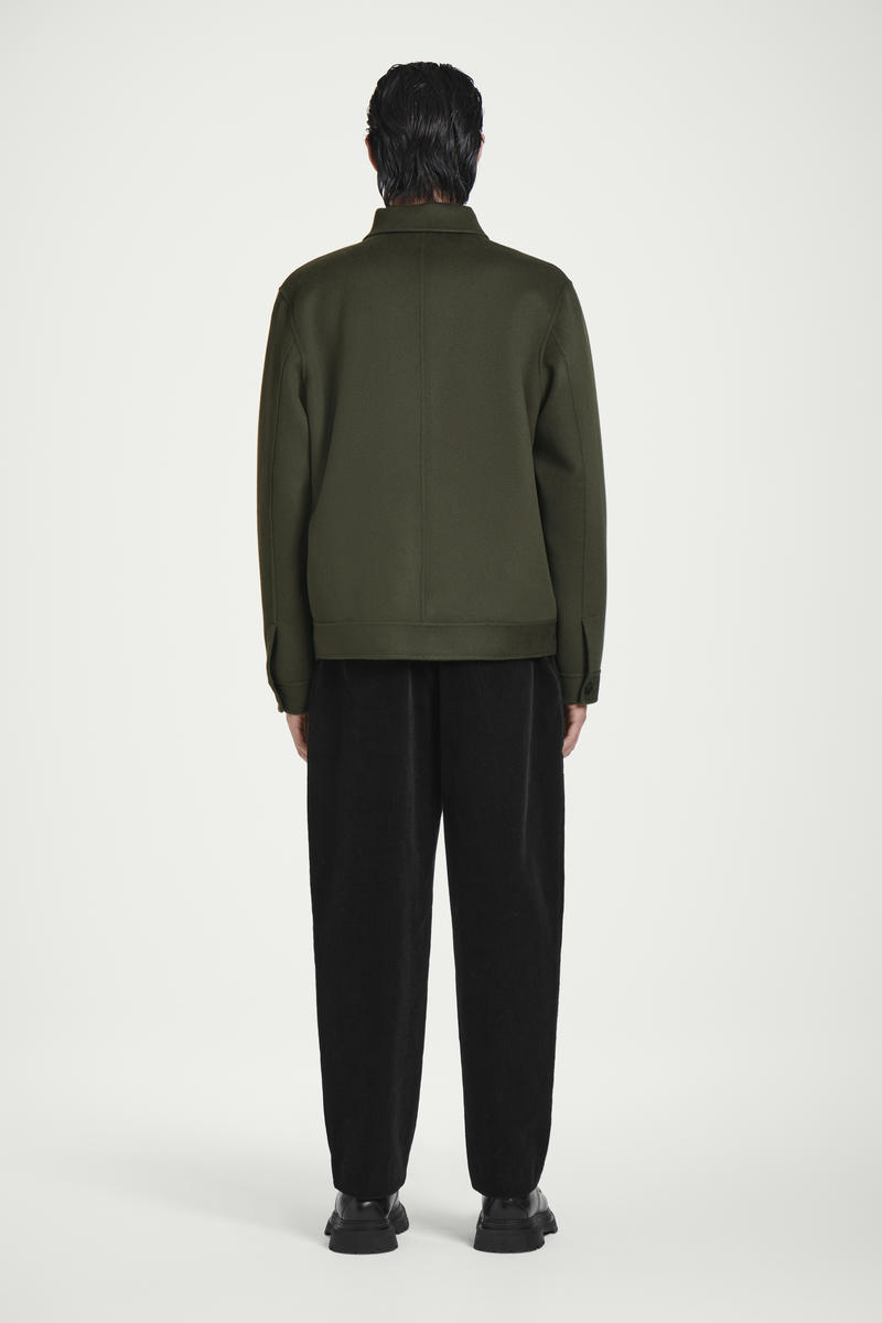 DOUBLE-FACED WOOL HARRINGTON JACKET ダブルフェイスウールハリントン