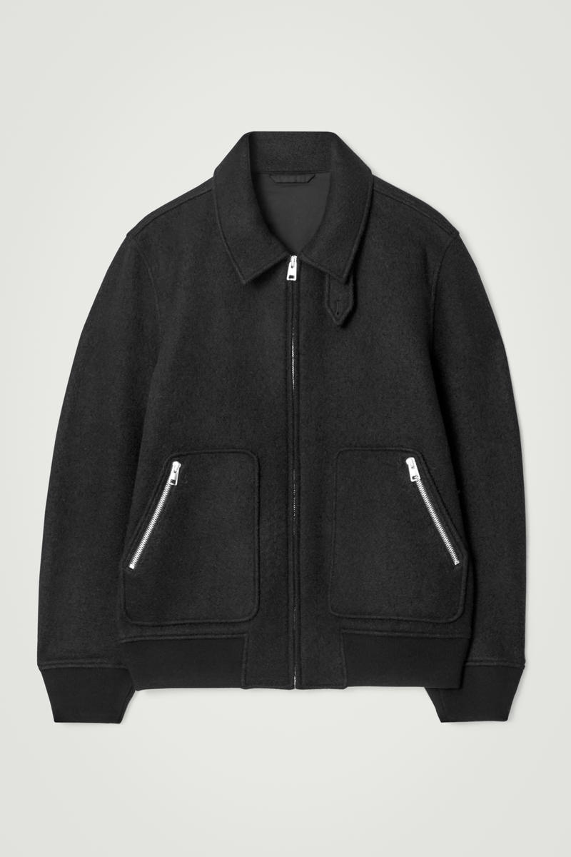 BOILED MERINO WOOL AVIATOR JACKET ボイルドメリノウールアビエイター 