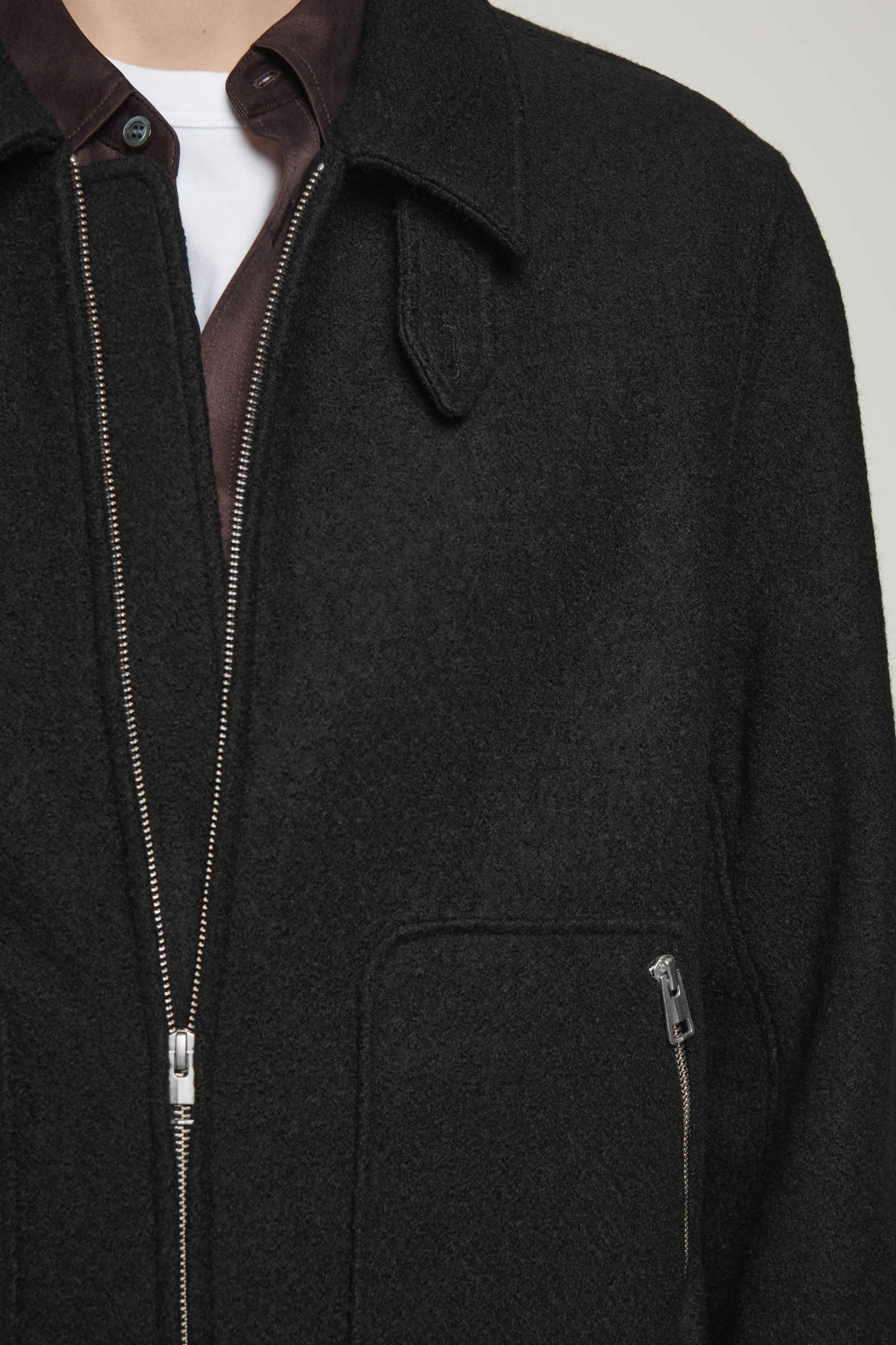 BOILED MERINO WOOL AVIATOR JACKET ボイルドメリノウールアビエイター 