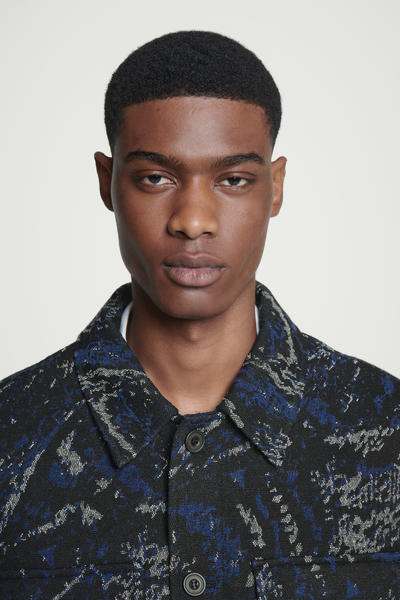 COS ウールブレンドジャガードオーバーシャツ