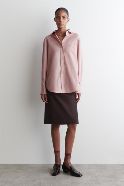 COS 透け感のあるリブ編みソックス