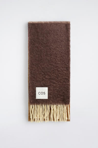 COS フリンジモヘアマフラー