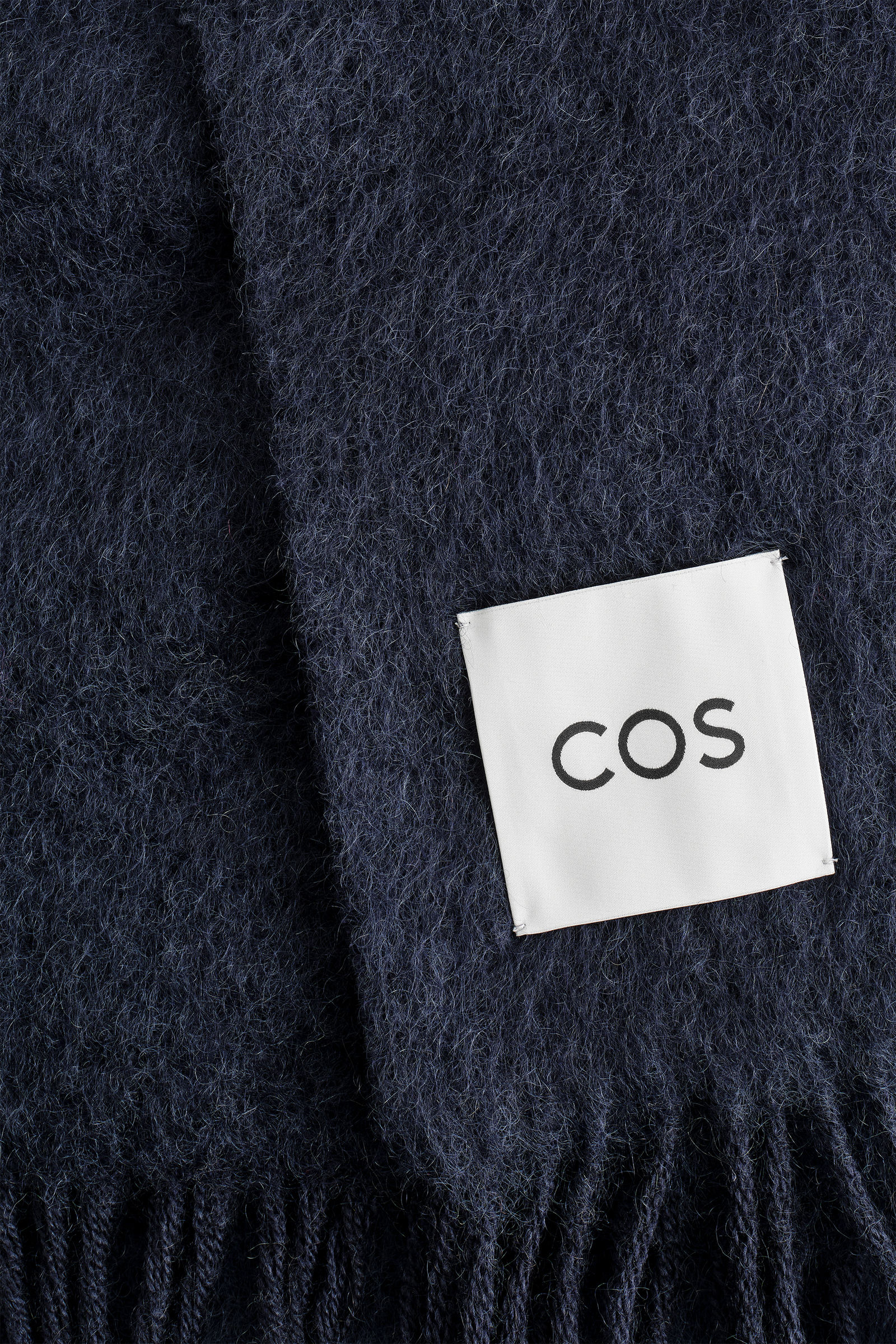 COS フリンジモヘアマフラー FRINGED MOHAIR SCARF フリンジモヘアマフラー ブラウン / ピンク
