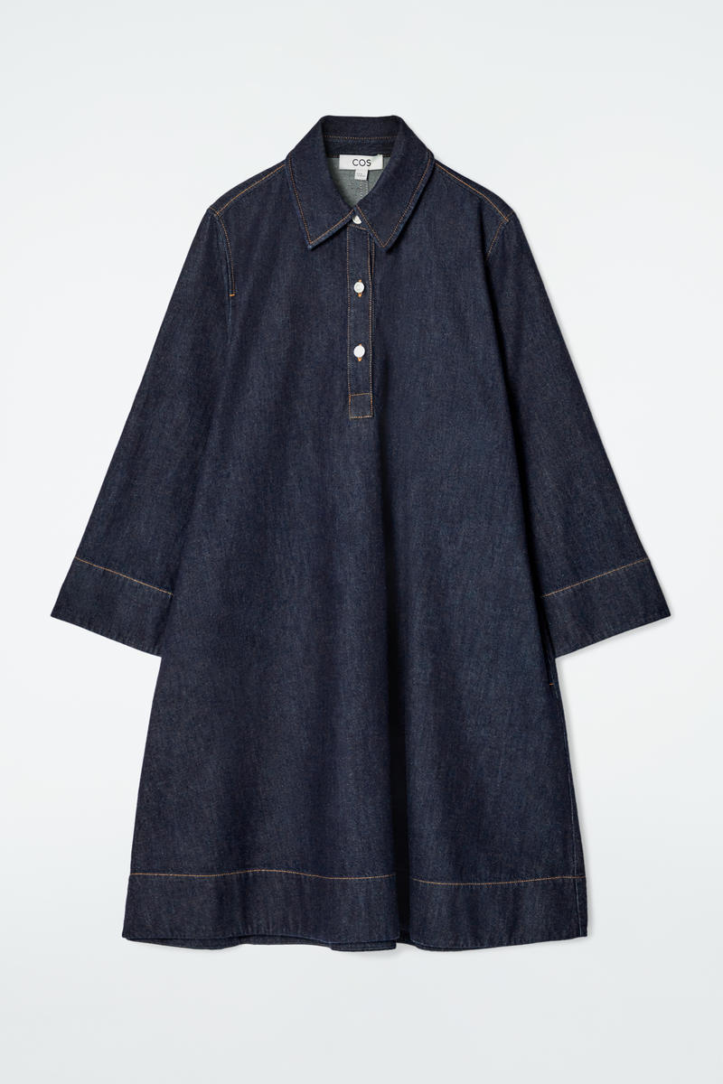 COS デニムAラインミニドレス COS デニムAラインミニドレス - メルカリ
