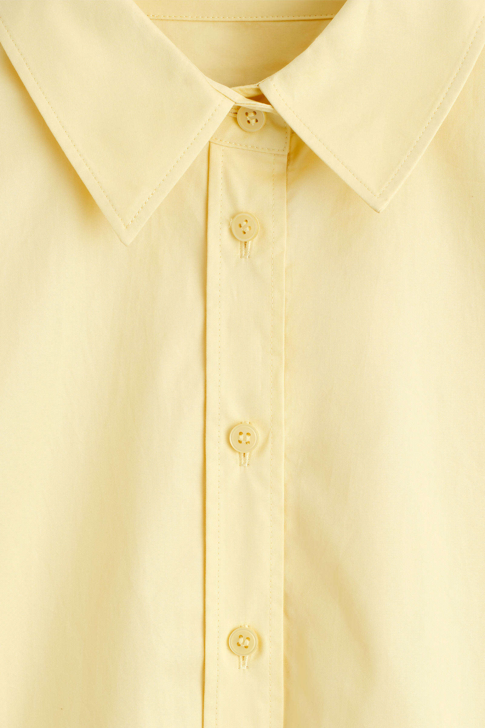RELAXED COTTON SHIRT リラックスフィット コットンシャツ イエロー 