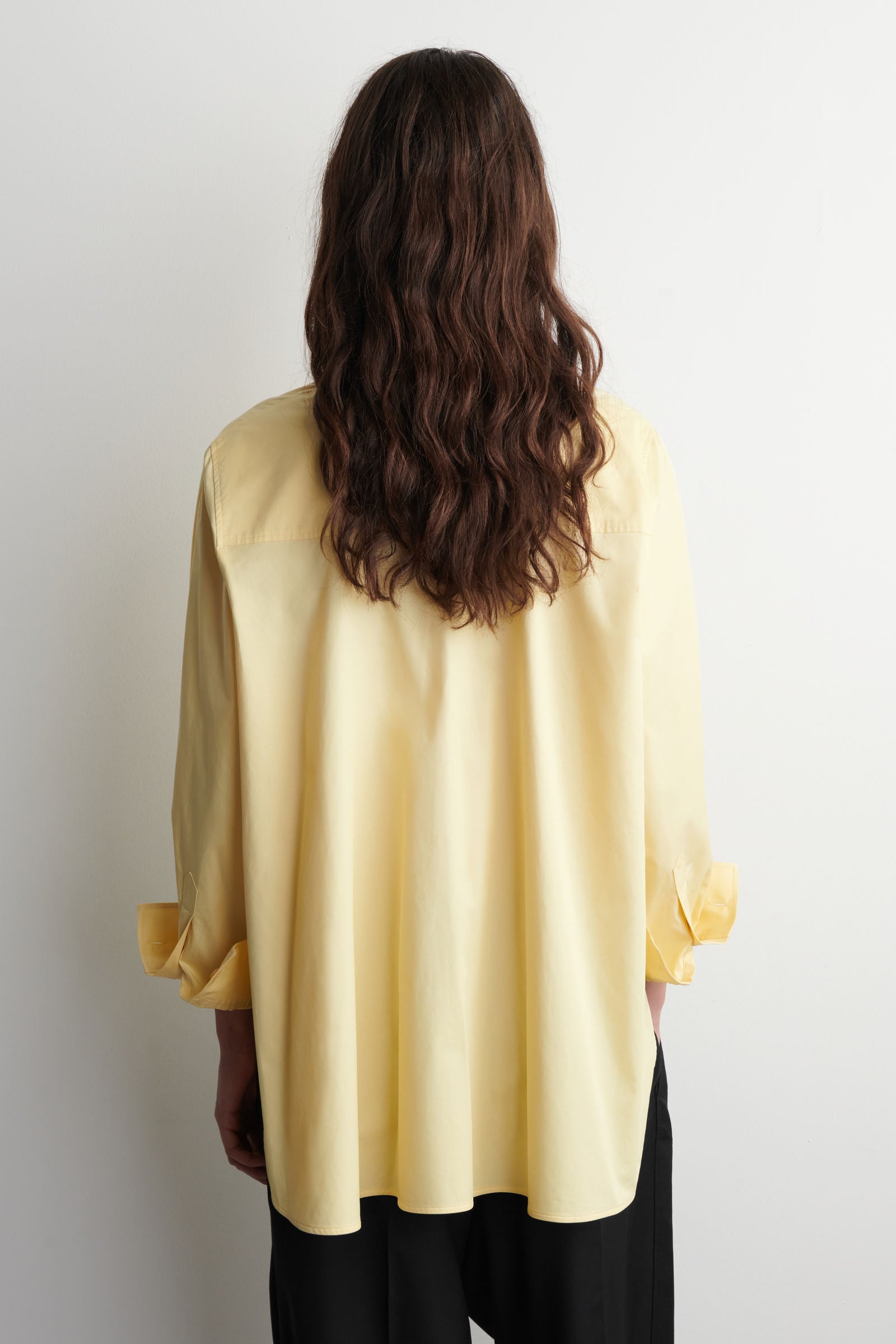 RELAXED COTTON SHIRT リラックスフィット コットンシャツ イエロー 