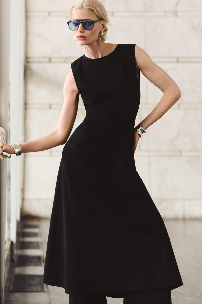 TWIST-DETAIL MIDI DRESS ツイストディテールミディワンピース