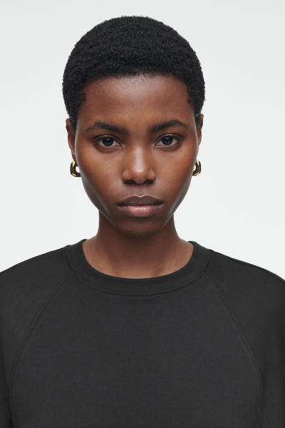 COS ジャージーミディコラムワンピース