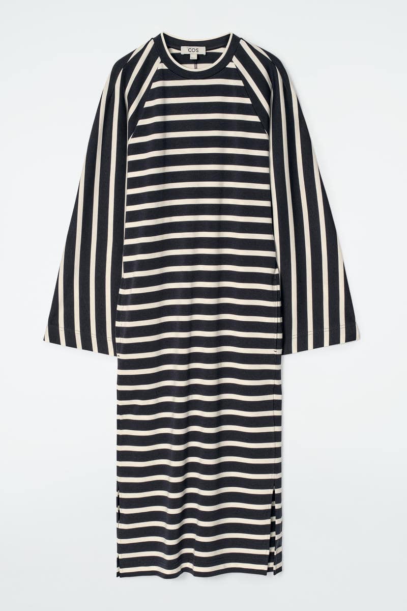 COS ジャージーミディコラムワンピース