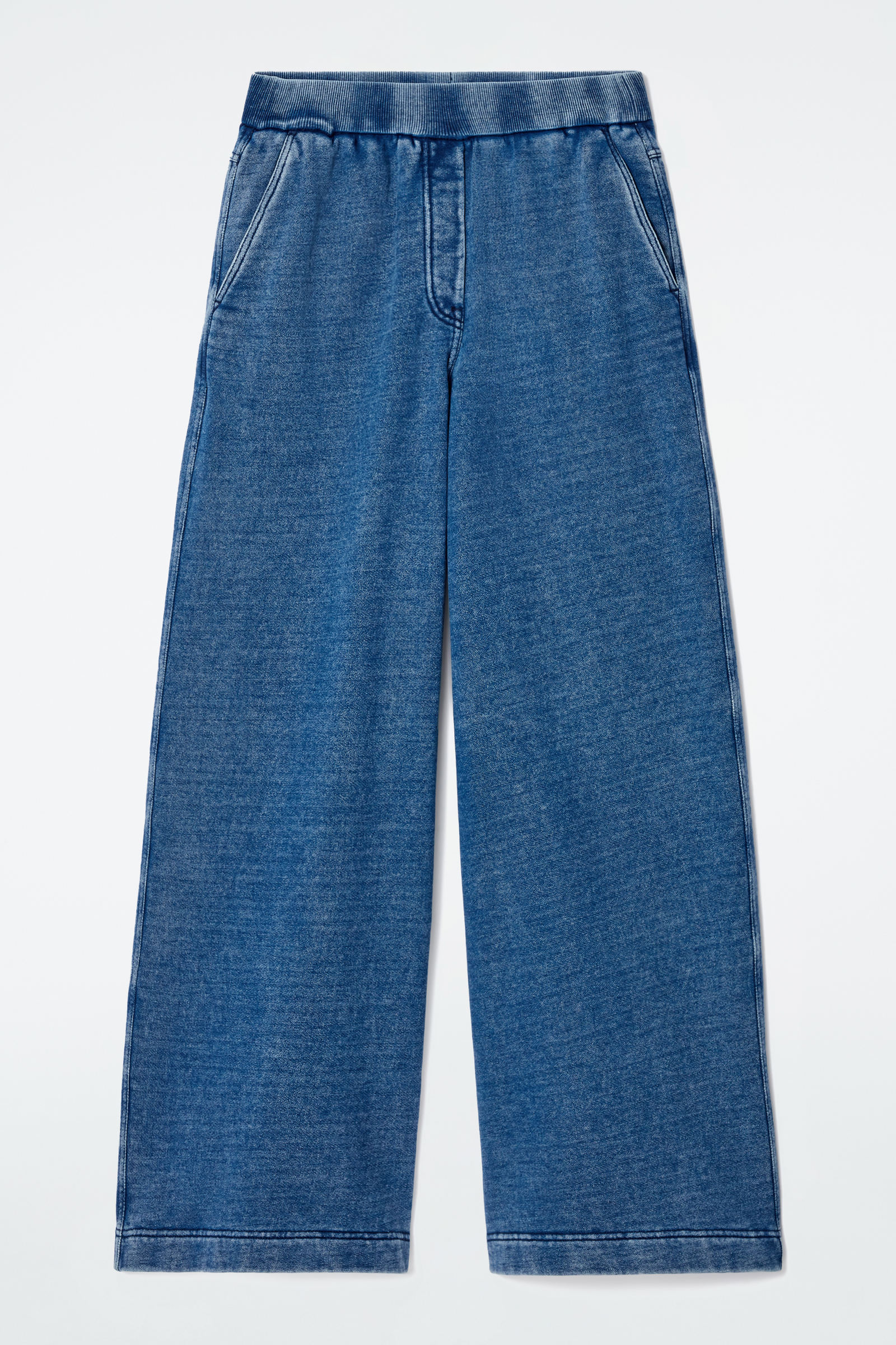 DENIM-WASH JERSEY JOGGERS デニムウォッシュジャージージョガーパンツ 