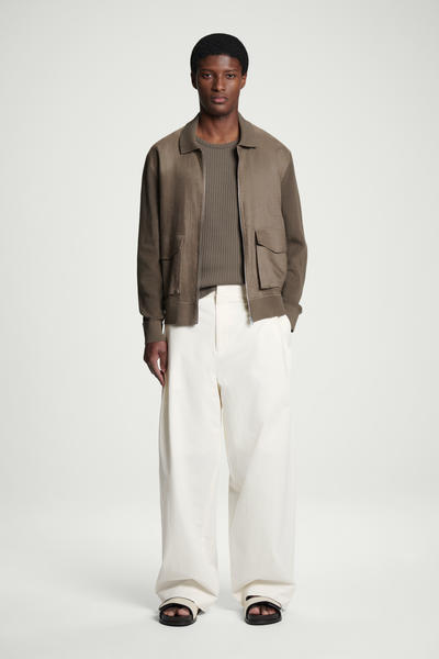 COS リネンダブルストラップサンダル