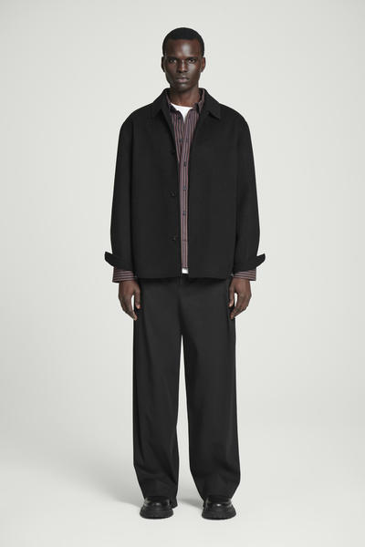 COS ダブルフェイスウールオーバーシャツジャケット