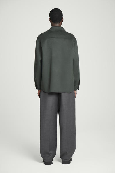 COS ダブルフェイスウールオーバーシャツジャケット