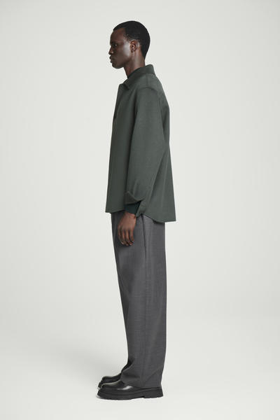 COS ダブルフェイスウールオーバーシャツジャケット