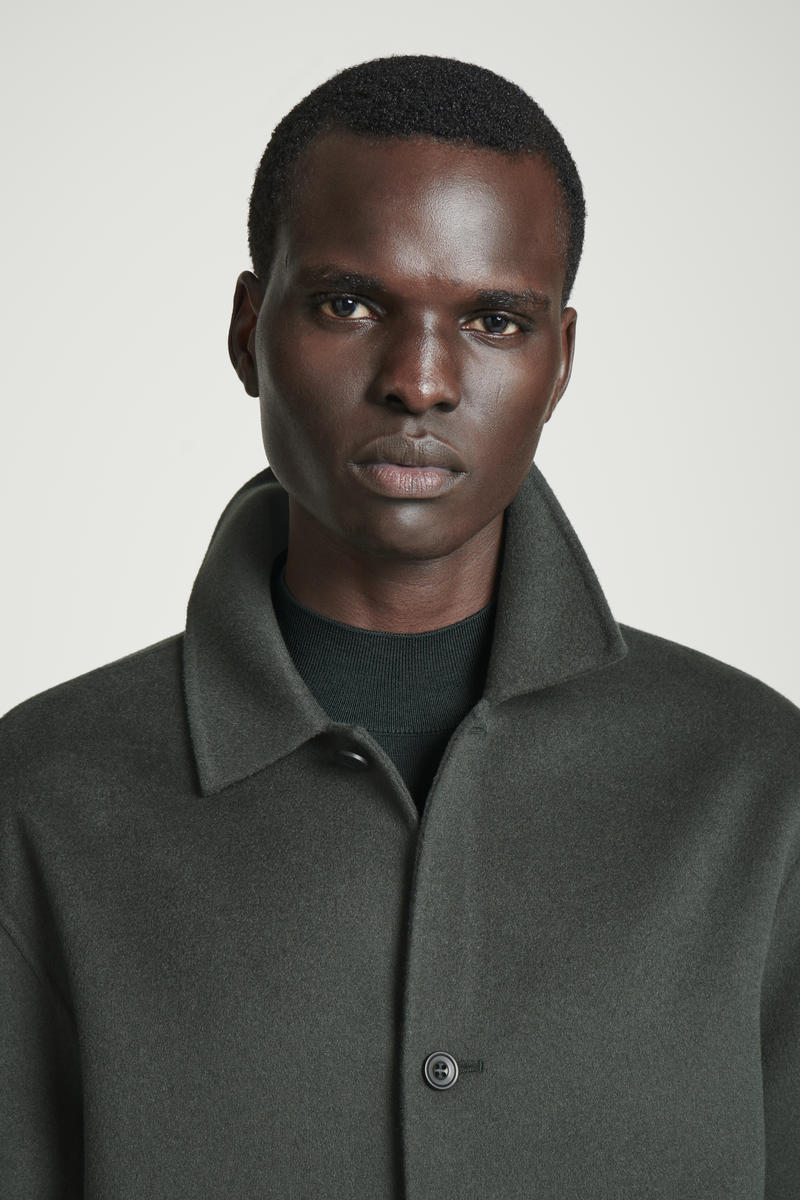 COS ダブルフェイスウールオーバーシャツジャケット