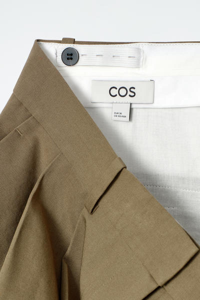 COS リラックスフィット コットンワイドパンツ