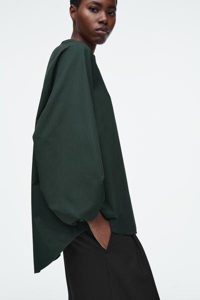 COS バルーンスリーブブラウス