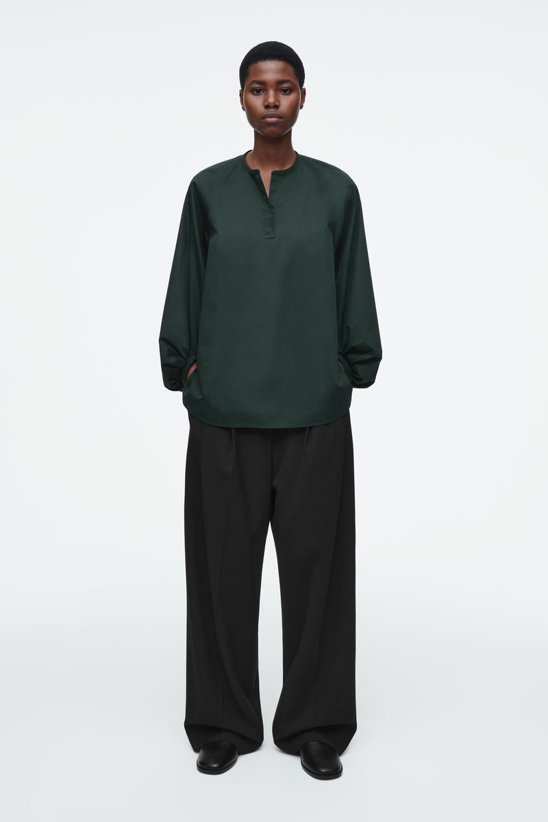 COS バルーンスリーブブラウス