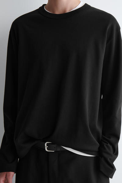 COS インターロックジャージー長袖Tシャツ