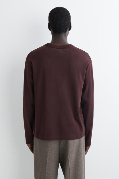 COS インターロックジャージー長袖Tシャツ