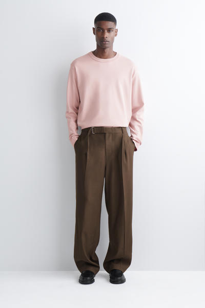 COS インターロックジャージー長袖Tシャツ