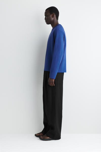 COS インターロックジャージー長袖Tシャツ