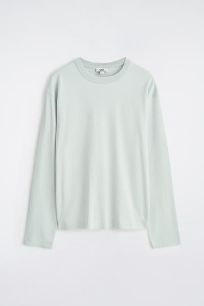 COS リラックスジャージーインターロックロングスリーブTシャツ