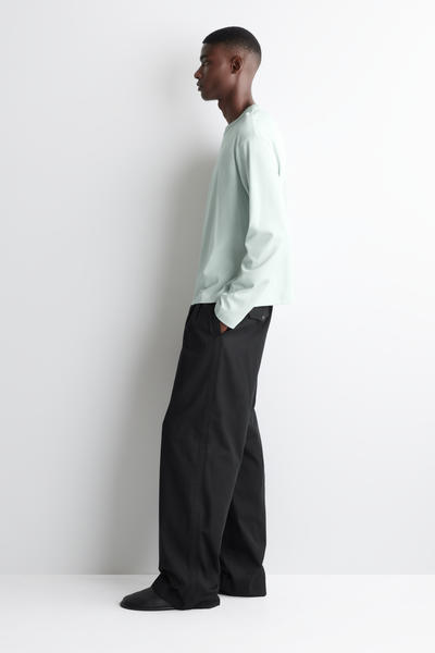 COS リラックスジャージーインターロックロングスリーブTシャツ