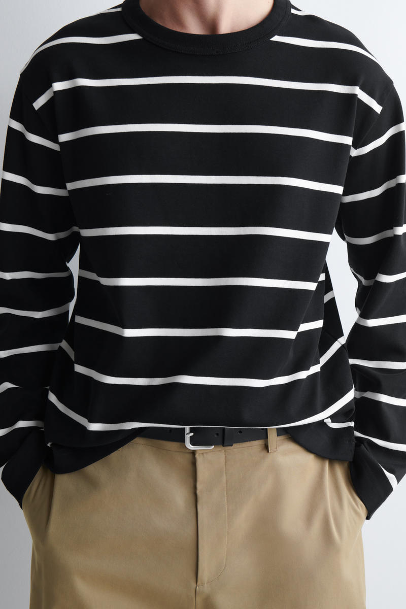 COS インターロックジャージー 長袖Tシャツ