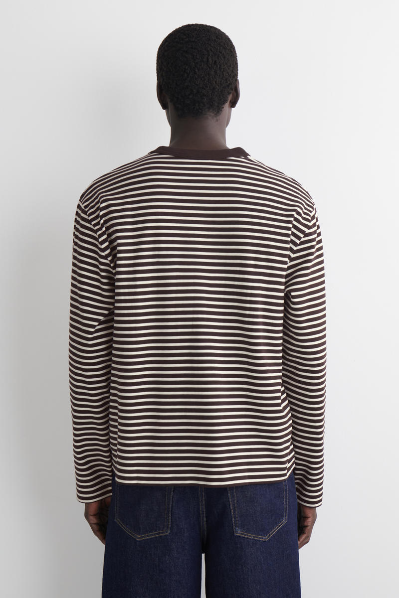 COS インターロックジャージー長袖Tシャツ