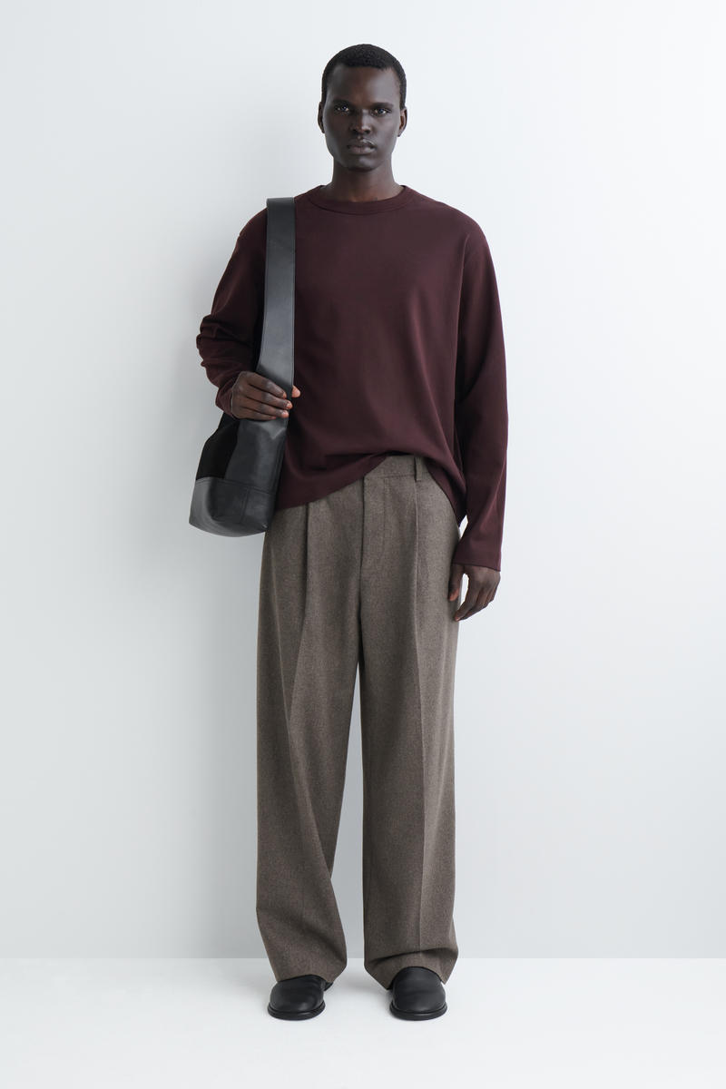 COS インターロックジャージー長袖Tシャツ