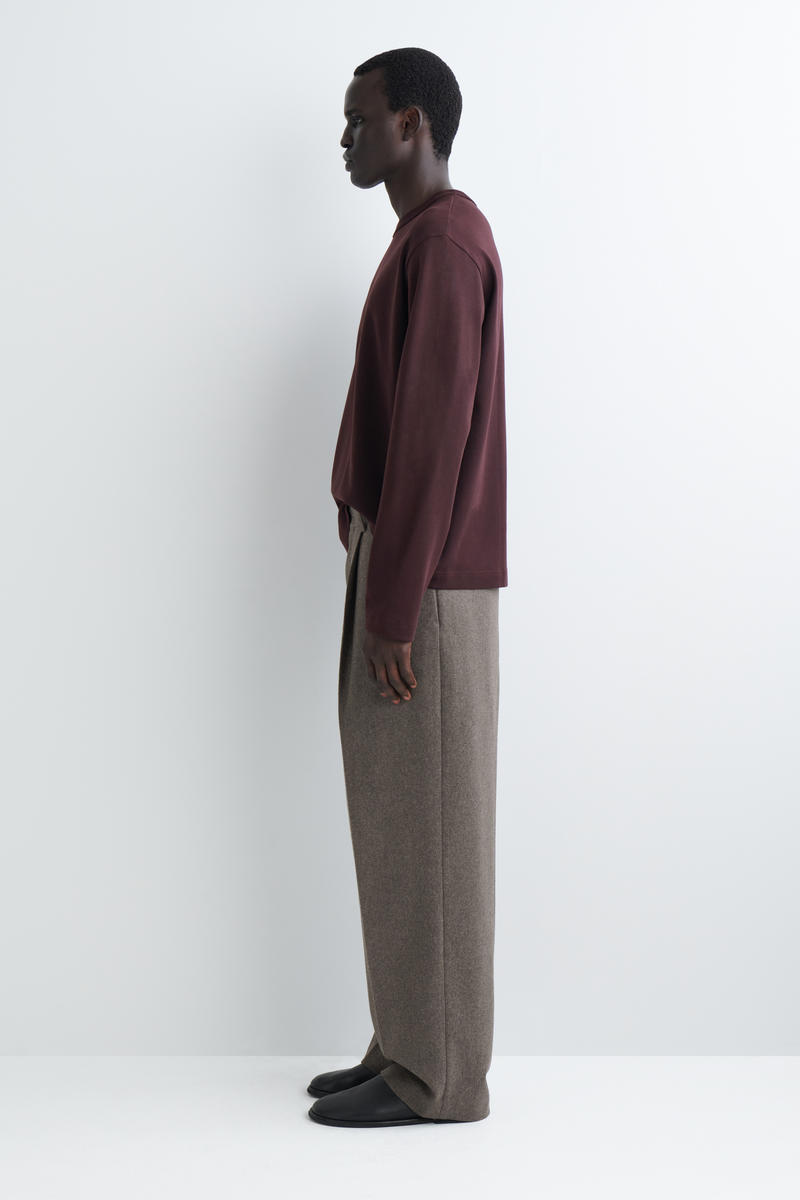 COS インターロックジャージー長袖Tシャツ