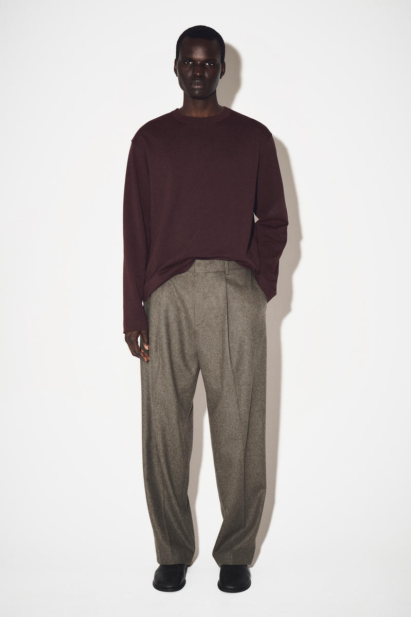 COS インターロックジャージー長袖Tシャツ