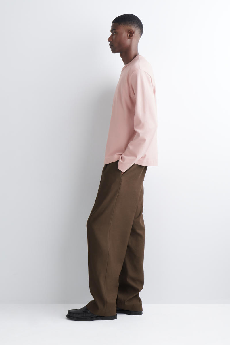 COS インターロックジャージー長袖Tシャツ