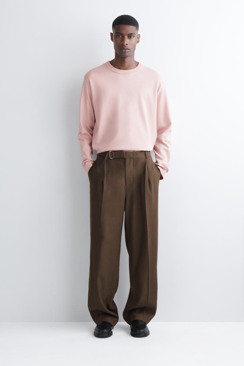 COS インターロックジャージー長袖Tシャツ