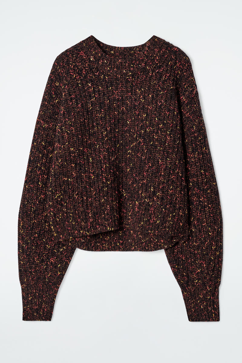 FLECKED MERINO WOOL JUMPER フレックドメリノウールセーター｜COS 