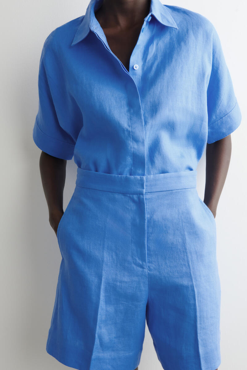 COS テーラード リネンショートパンツ