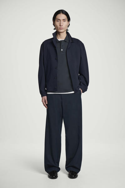 COS マーセライズドコットンポロシャツ