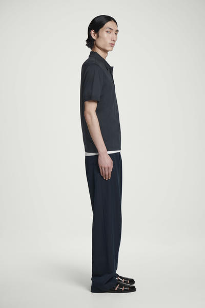 COS マーセライズドコットンポロシャツ