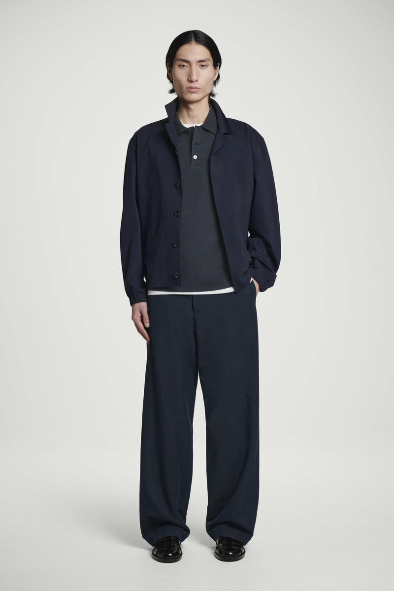 COS マーセライズドコットンポロシャツ