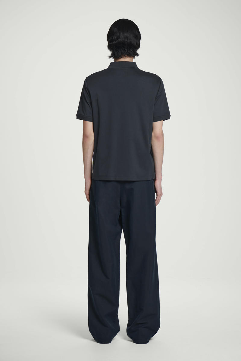 COS マーセライズドコットンポロシャツ