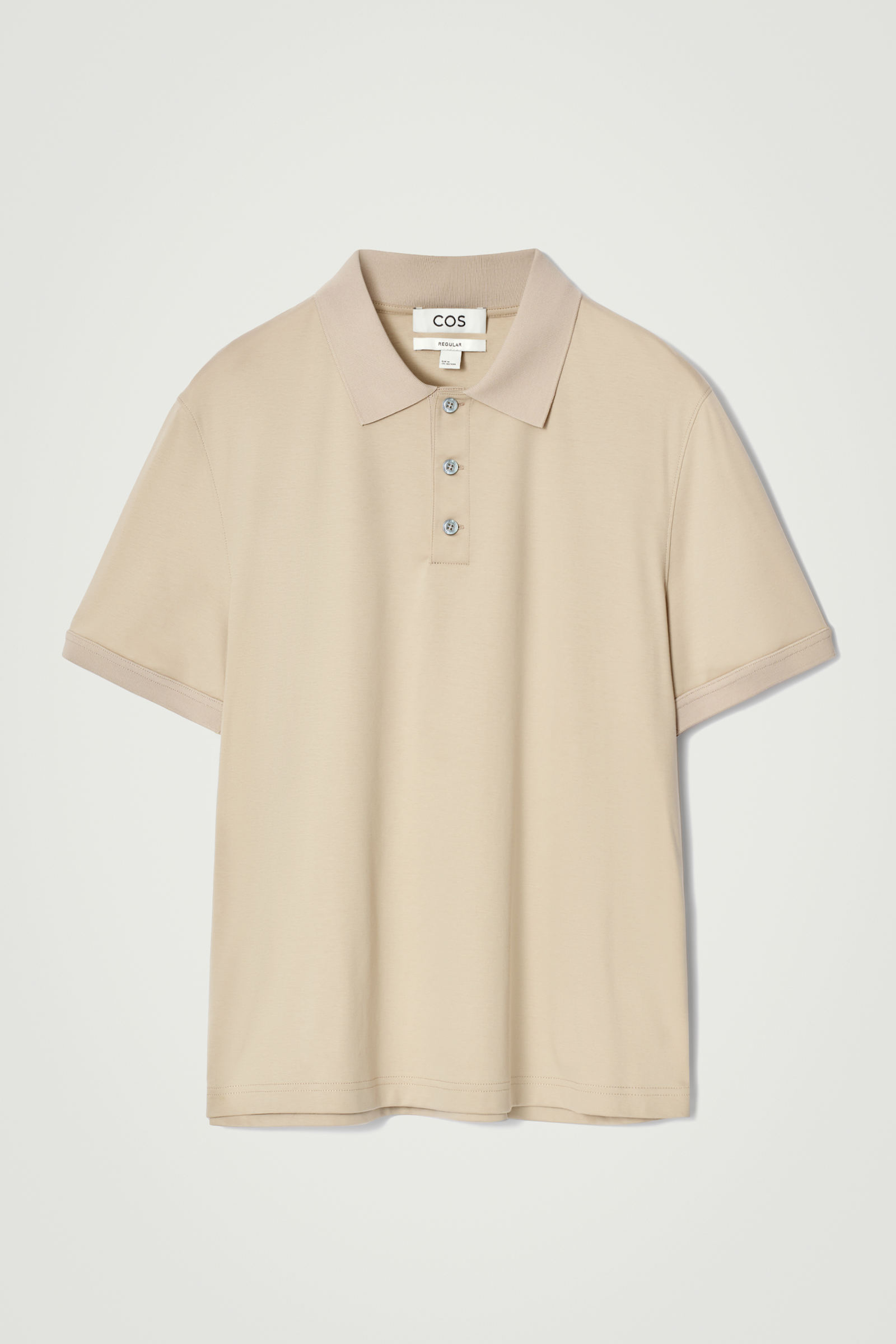 MERCERISED-COTTON POLO SHIRT マーセライズドコットンポロシャツ｜COS 