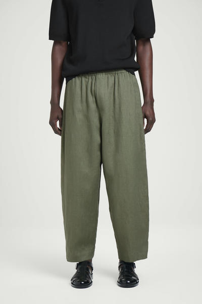 COS ゴム入りリネンワイドパンツ