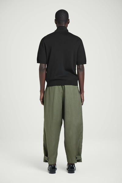 COS ゴム入りリネンワイドパンツ