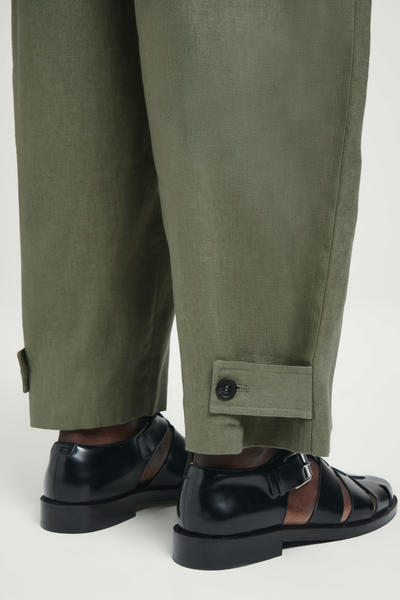 COS ゴム入りリネンワイドパンツ