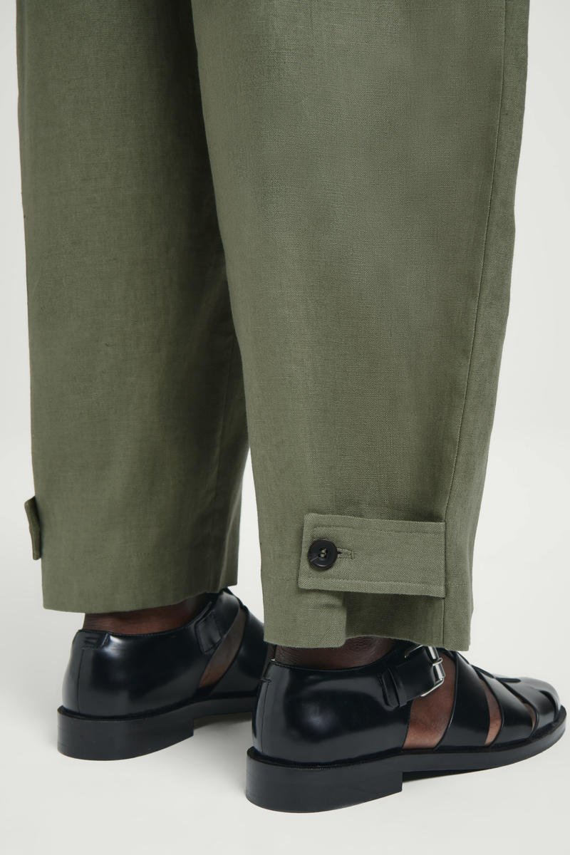 COS ゴム入りリネンワイドパンツ