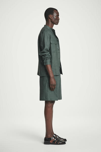 COS テーラードドローストリングリネンショートパンツ